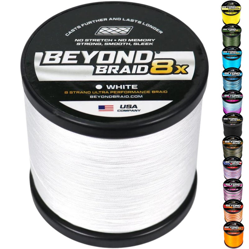 Beyond Braid بيوند جديلة بيضاء 8X 300 ياردة 10 رطل - Image 1